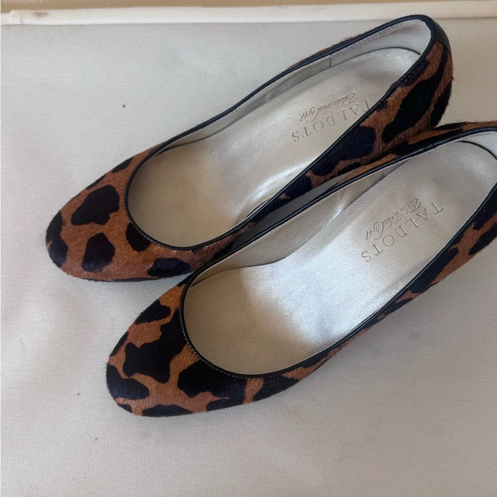 Talbots | Leopard Calf Hair Pumps | Classic Animal Print Heels | 7